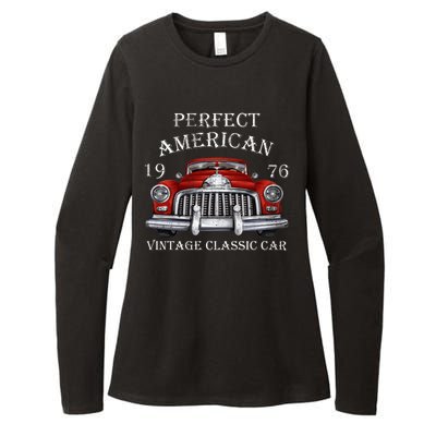 Perfect American Vintage Classic Car 1976 Womens CVC Long Sleeve Shirt