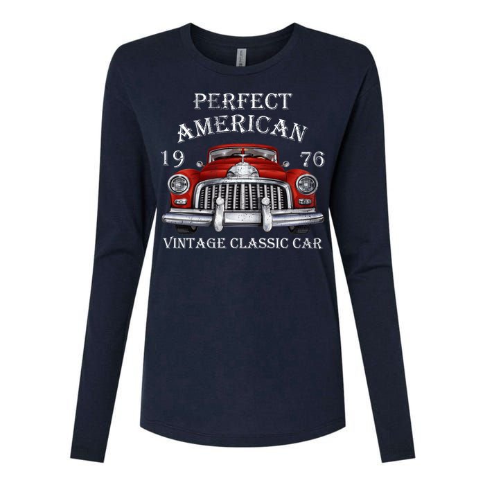 Perfect American Vintage Classic Car 1976 Womens Cotton Relaxed Long Sleeve T-Shirt