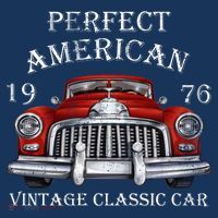 Perfect American Vintage Classic Car 1976 Tall T-Shirt