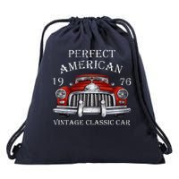 Perfect American Vintage Classic Car 1976 Drawstring Bag