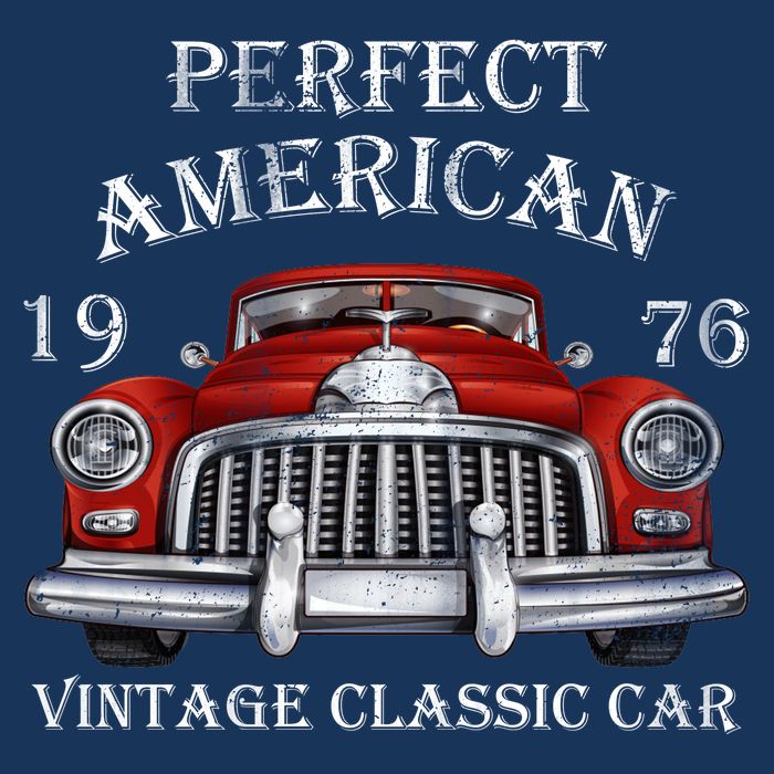 Perfect American Vintage Classic Car 1976 Flatbill Hat