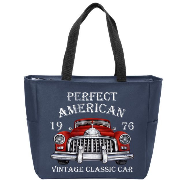 Perfect American Vintage Classic Car 1976 Zip Tote Bag