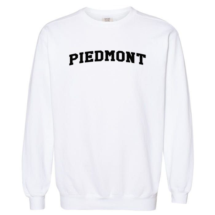 Piedmont Arch Vintage Retro College Athletic Sports Garment-Dyed Sweatshirt