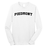 Piedmont Arch Vintage Retro College Athletic Sports Long Sleeve Shirt