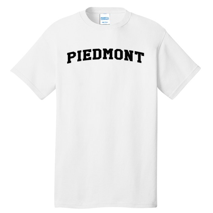 Piedmont Arch Vintage Retro College Athletic Sports Tall T-Shirt