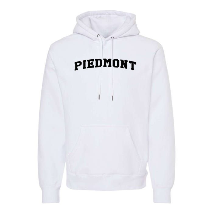 Piedmont Arch Vintage Retro College Athletic Sports Premium Hoodie