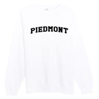 Piedmont Arch Vintage Retro College Athletic Sports Premium Crewneck Sweatshirt