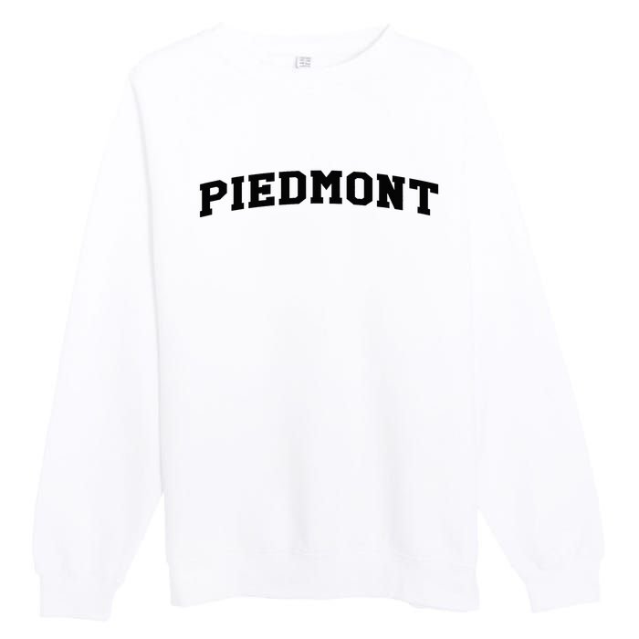 Piedmont Arch Vintage Retro College Athletic Sports Premium Crewneck Sweatshirt