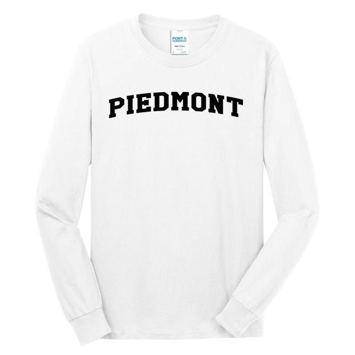 Piedmont Arch Vintage Retro College Athletic Sports Tall Long Sleeve T-Shirt