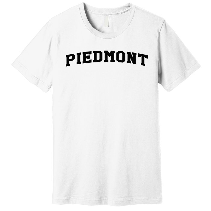 Piedmont Arch Vintage Retro College Athletic Sports Premium T-Shirt