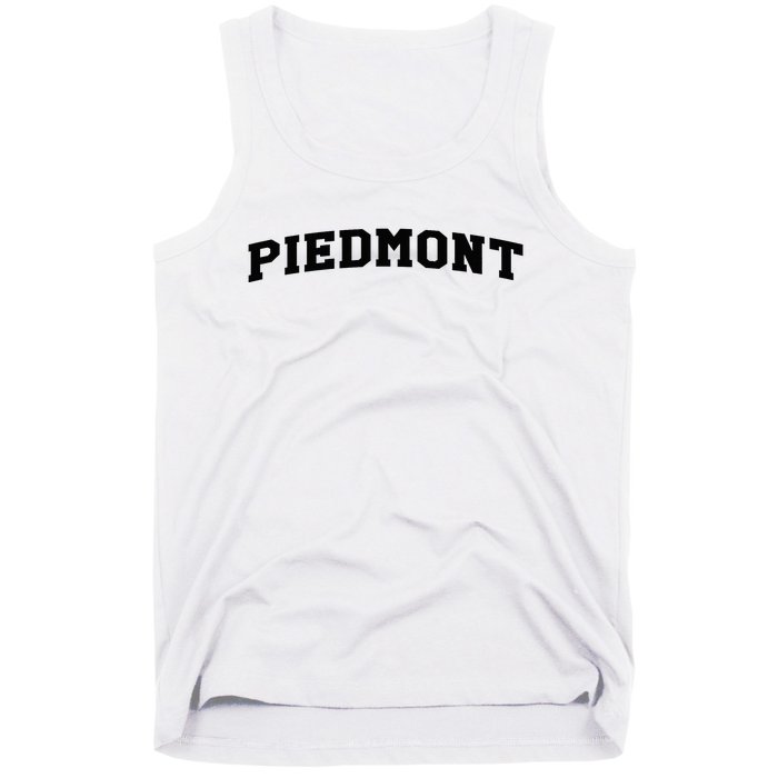 Piedmont Arch Vintage Retro College Athletic Sports Tank Top