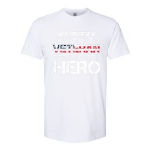 Proud Army Veteran Support My Friend Us Veteran My Hero Gift Softstyle® CVC T-Shirt