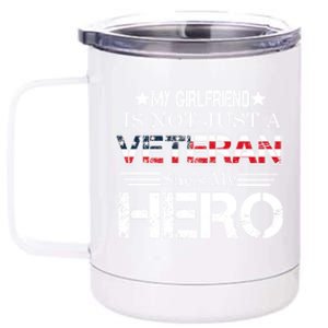 Proud Army Veteran Support My Friend Us Veteran My Hero Gift 12 oz Stainless Steel Tumbler Cup