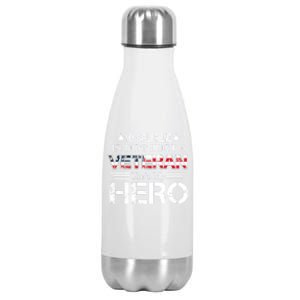 Proud Army Veteran Support My Friend Us Veteran My Hero Gift Stainless Steel Insulated Water Bottle