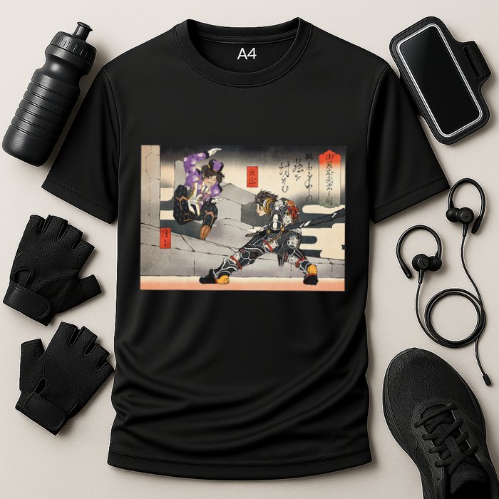 Pso2 Ash Vs. Doudou Ukiyoe Style Performance Shirt