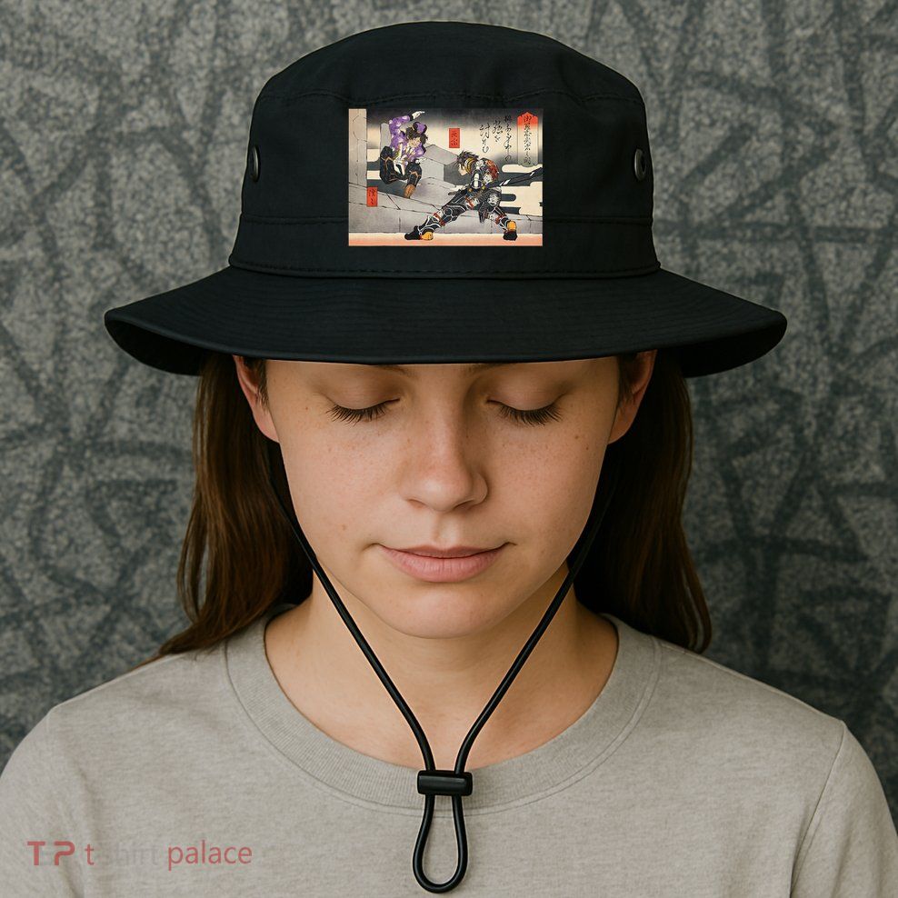 Pso2 Ash Vs. Doudou Ukiyoe Style Bucket Hat