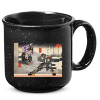 Pso2 Ash Vs. Doudou Ukiyoe Style 15oz Campfire Ceramic Mug