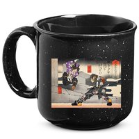 Pso2 Ash Vs. Doudou Ukiyoe Style 15oz Campfire Ceramic Mug