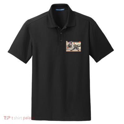 Pso2 Ash Vs. Doudou Ukiyoe Style Dry Zone Grid Polo