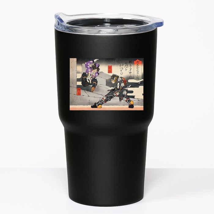 Pso2 Ash Vs. Doudou Ukiyoe Style Tumbler