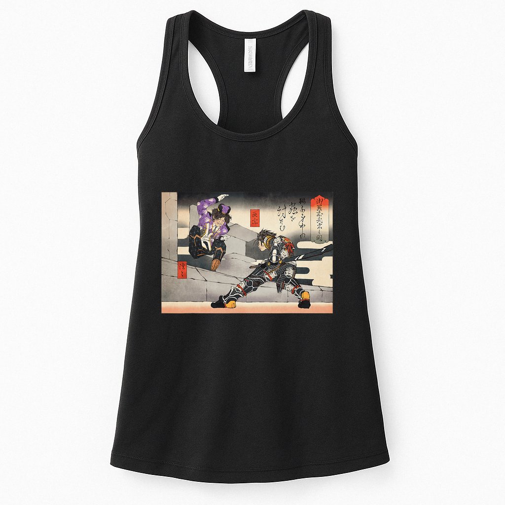 Pso2 Ash Vs. Doudou Ukiyoe Style Womens Tank Top