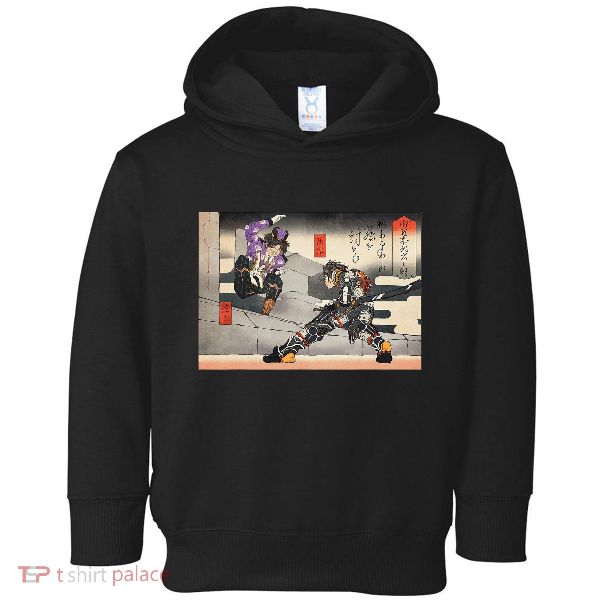 Pso2 Ash Vs. Doudou Ukiyoe Style Toddler Hoodie