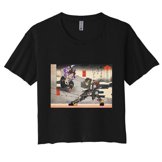 Pso2 Ash Vs. Doudou Ukiyoe Style Crop Top