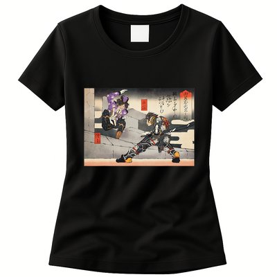 Pso2 Ash Vs. Doudou Ukiyoe Style Womens T-Shirt