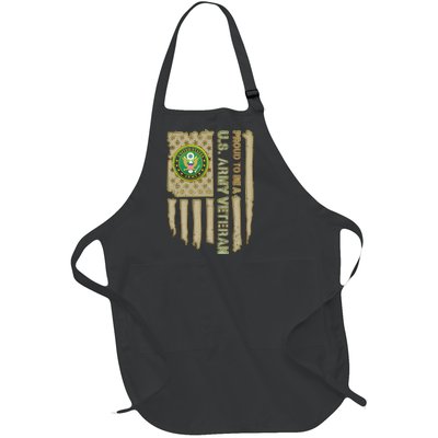 Proud Army Veteran Full-Length Apron With Pockets