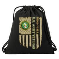 Proud Army Veteran Drawstring Bag