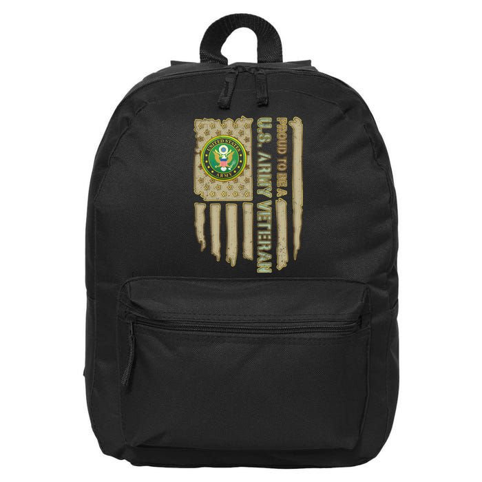 Proud Army Veteran 16 in Basic Backpack