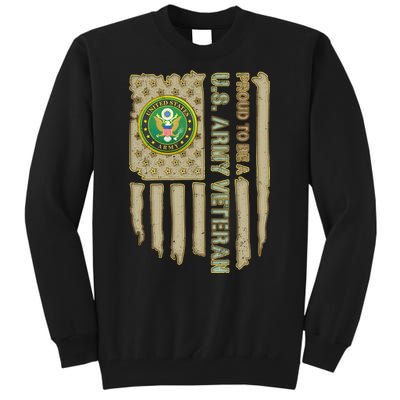 Proud Army Veteran Tall Sweatshirt