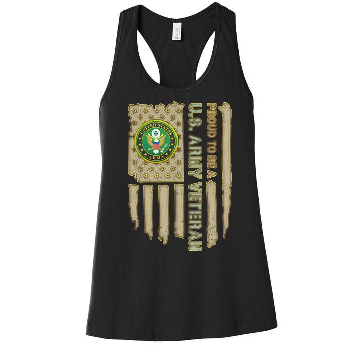 Proud Army Veteran Women's Racerback Tank