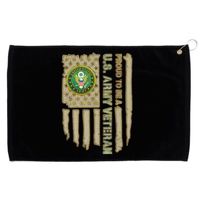 Proud Army Veteran Grommeted Golf Towel