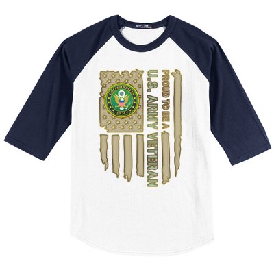 Proud Army Veteran Baseball Sleeve Shirt