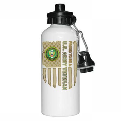 Proud Army Veteran Aluminum Water Bottle