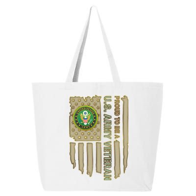 Proud Army Veteran 25L Jumbo Tote