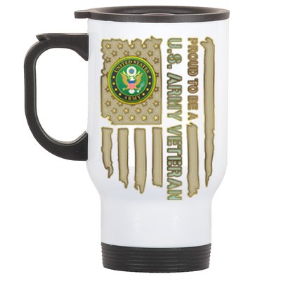 Proud Army Veteran Stainless Steel Travel Mug