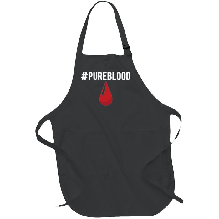 Pureblood Anti Vaccine Full-Length Apron With Pockets