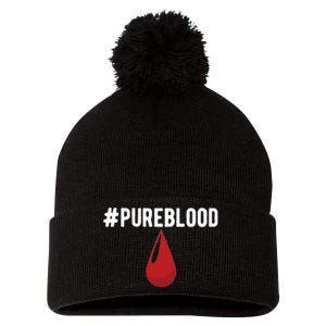 Pureblood Anti Vaccine Pom Pom 12in Knit Beanie