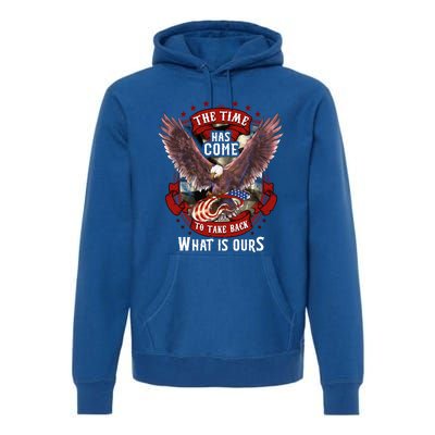 Proud American Vet Take Our Country Back Usa Flag Freedom Cute Gift Premium Hoodie