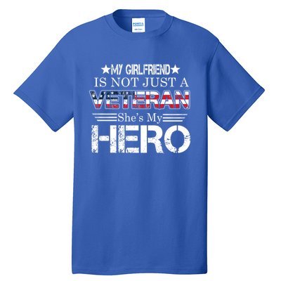 Proud Army Veteran Support My Friend Us Veteran My Hero Cool Gift Tall T-Shirt