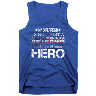 Proud Army Veteran Support My Friend Us Veteran My Hero Cool Gift Tank Top