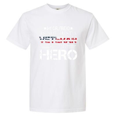 Proud Army Veteran Support My Friend Us Veteran My Hero Cool Gift Garment-Dyed Heavyweight T-Shirt