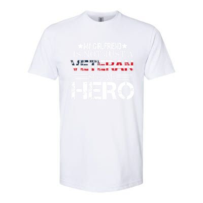 Proud Army Veteran Support My Friend Us Veteran My Hero Cool Gift Softstyle CVC T-Shirt