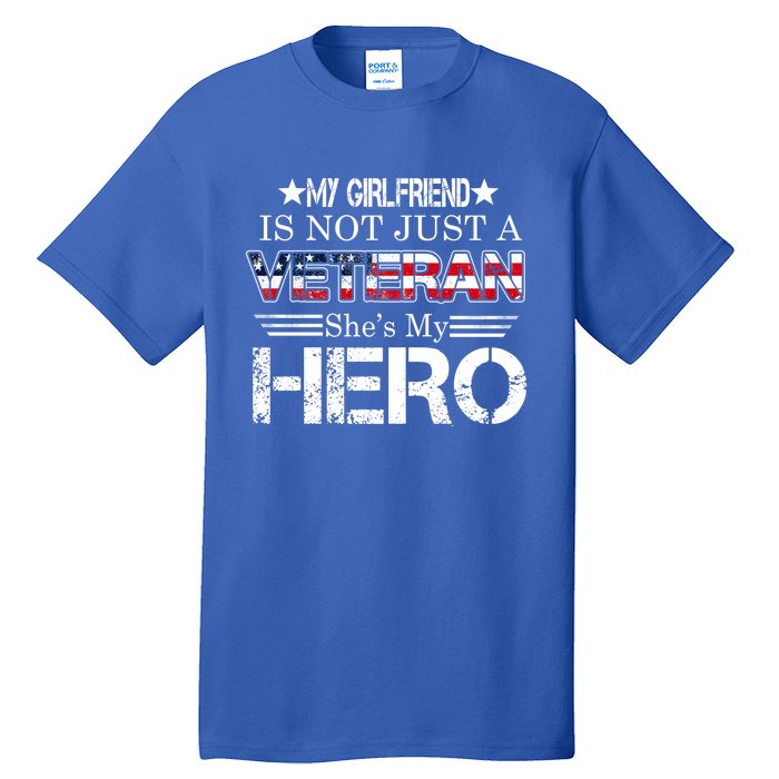 Proud Army Veteran Support My Friend Us Veteran My Hero Cool Gift Tall T-Shirt