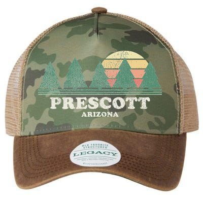 Prescott Az Vintage Throwback Retro 70s Design Legacy Tie Dye Trucker Hat