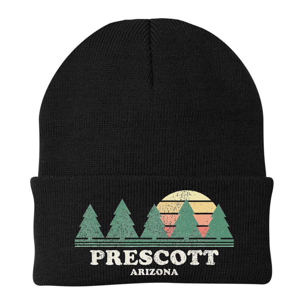 Prescott Az Vintage Throwback Retro 70s Design Beanie