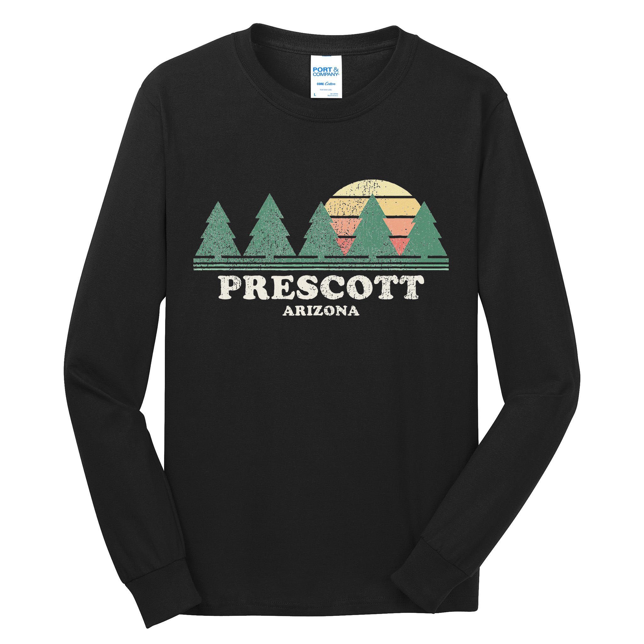 Prescott Az Vintage Throwback Retro 70s Design Tall Long Sleeve T-Shirt