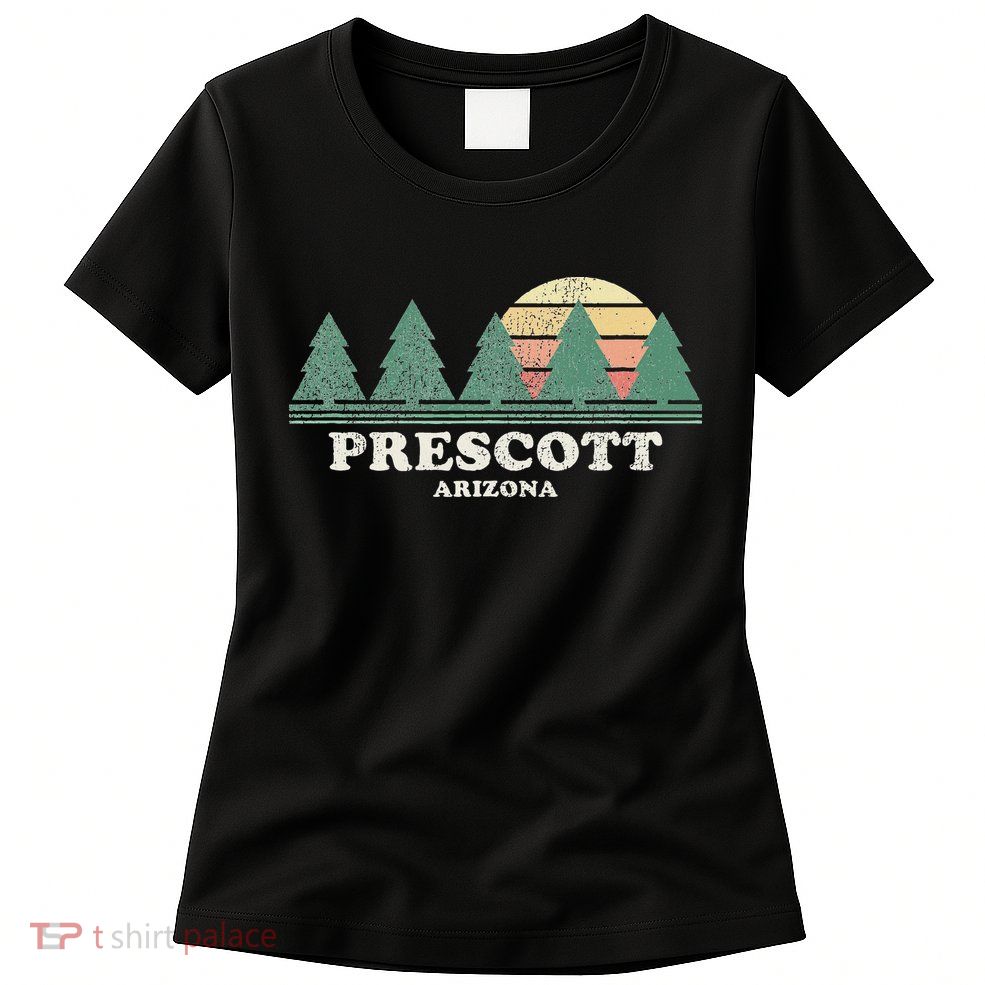Prescott Az Vintage Throwback Retro 70s Design Womens T-Shirt